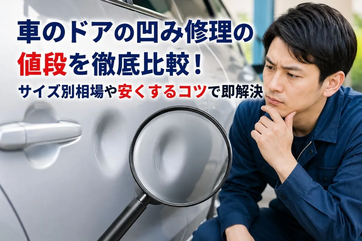 車のドアの凹み修理の値段を徹底比較!サイズ別相場や安くするコツで即解決