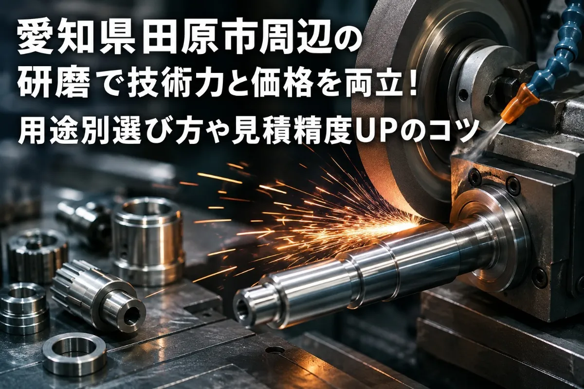 愛知県田原市周辺の研磨で技術力と価格を両立!用途別選び方や見積精度UPのコツ