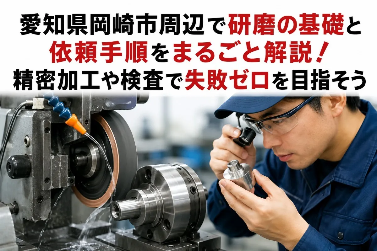 愛知県岡崎市周辺で研磨の基礎と依頼手順をまるごと解説!精密加工や検査で失敗ゼロを目指そう